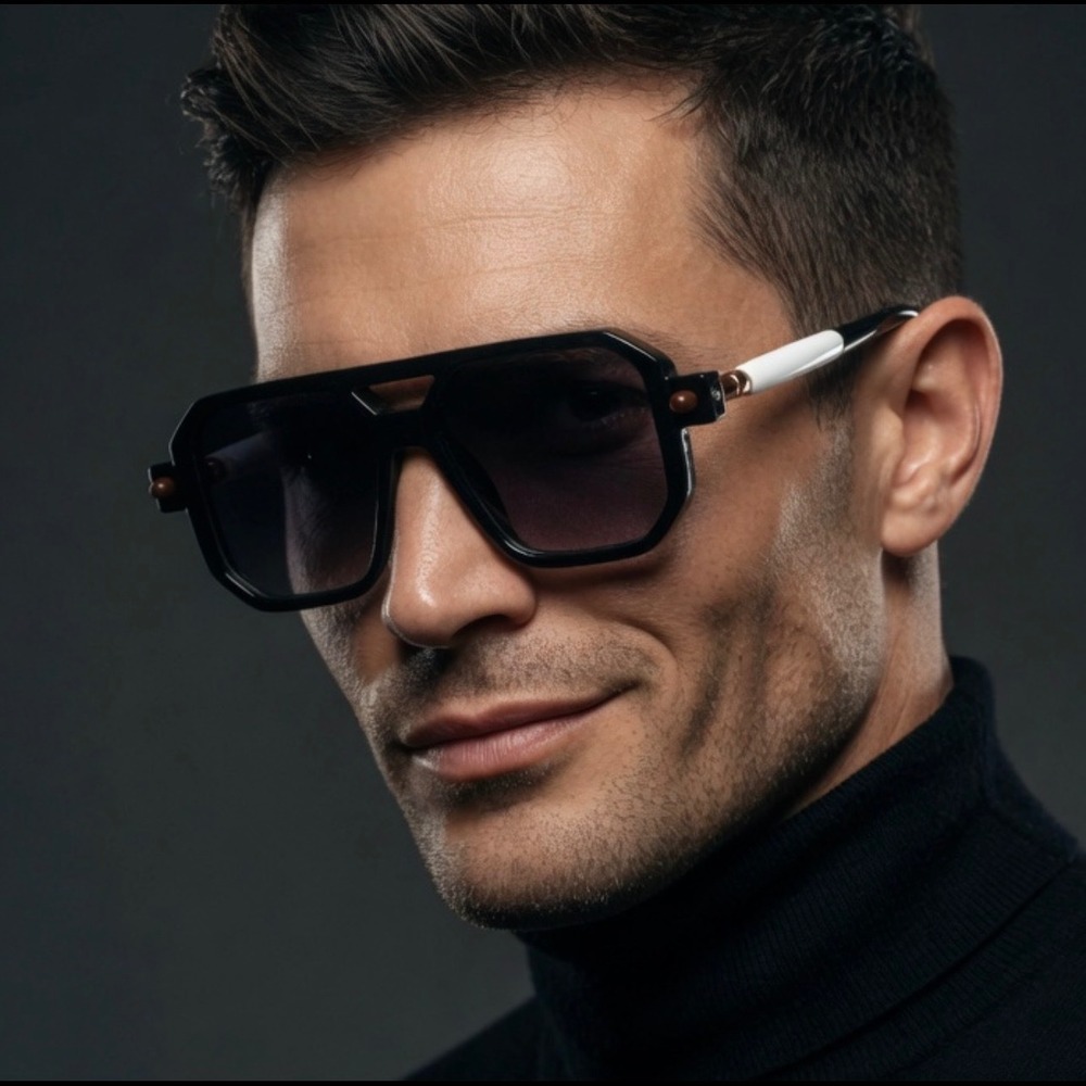 Sunglasses for Outdoor Travel UV400 Protection Men Stylish Square Lentes Gafas